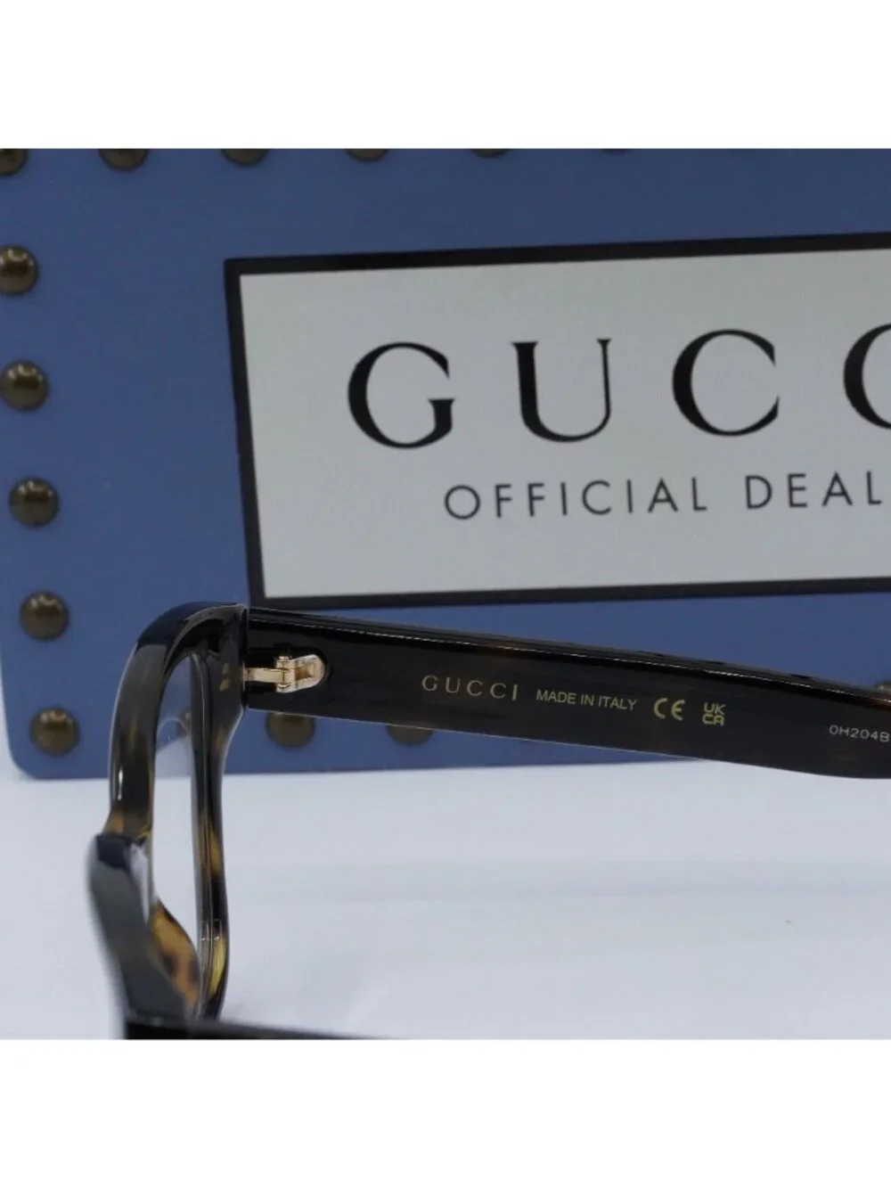 Gucci GG1340O 002 Square Eyeglasses 54mm - Dark Havana